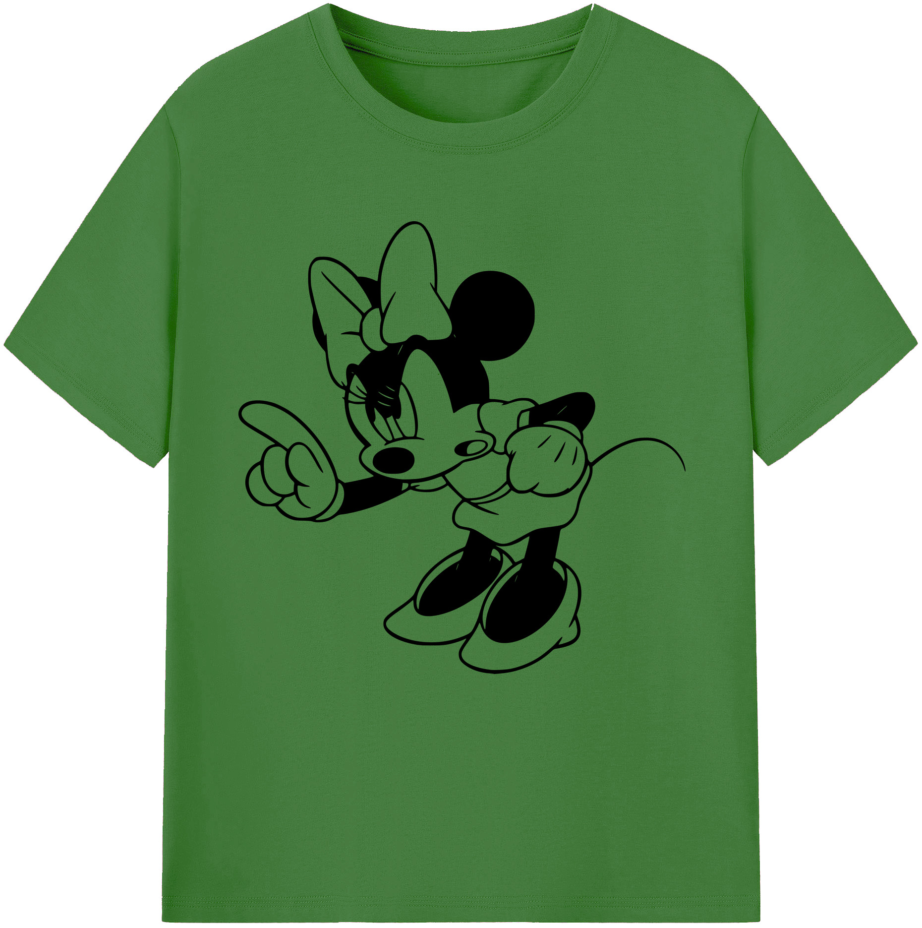 （画像用） ミッキーマウス Mickey Mouse レディースカジュアルプリントTシャツ（綿100％）